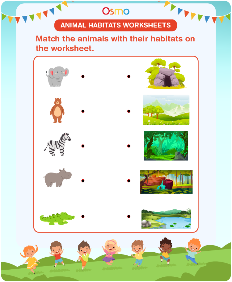 Animal Habitats Worksheets 