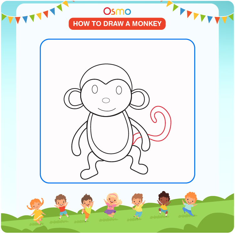 How to draw a monkey - 07