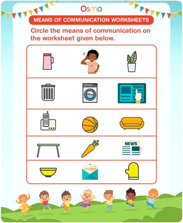 Means of Communication Worksheets 