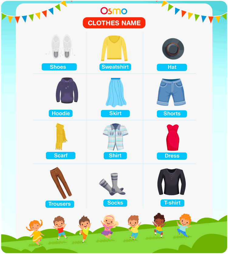 Check list of clothes name