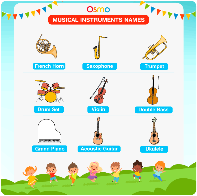Musical instruments icons in sketch style Vector Image